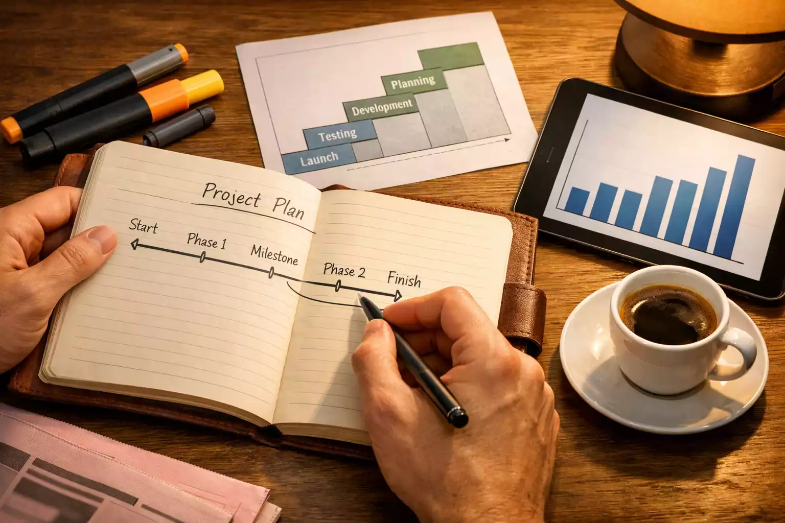 Persona prende appunti su un blocco note mentre pianifica strategie per le scommesse ciclistiche